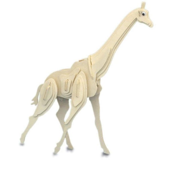 Trämodell Giraff