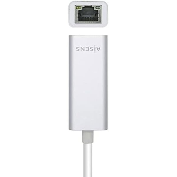 AISENS A109-0505 USB-C till Gigabit Ethernet-omvandlare - Silver - 15 cm