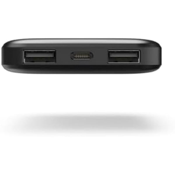 Extern Batteri - HAMA - Pocket 5 - 5000mAh - USB C Snabbladdning - 2 USB-A-portar