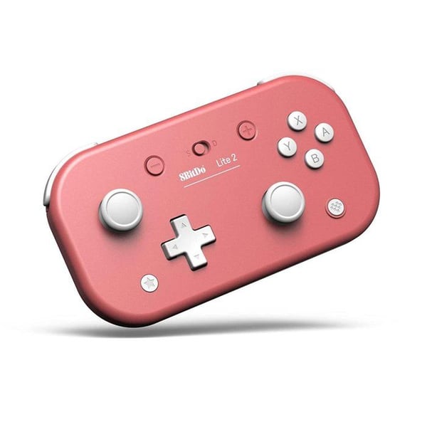 8BitDo Lite 2 Rosamanett Bluetooth för Nintendo Switch, Raspberry, Android och Windows