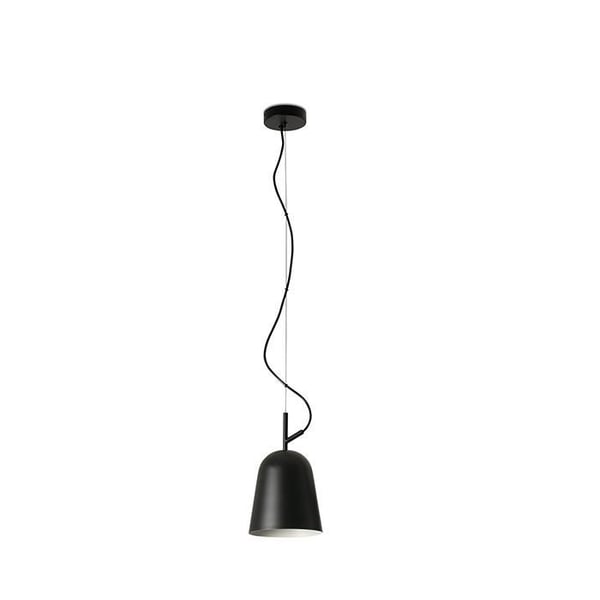 Upphängd taklampa - Faro - STUDIO - Dôme 16 cm - Matt svart - Stål - E27