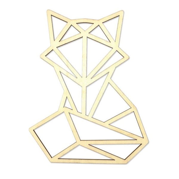 MégaCréa DIY - Dekoration Räv origami i trä 20 cm