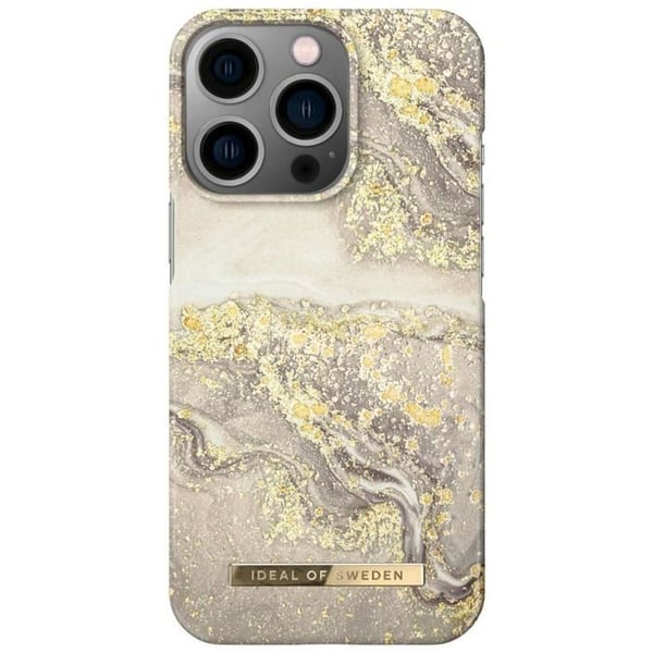 Coque Fashion pour iPhone 13 Pro - Sparkle Greige Marble iDeal of Sweden