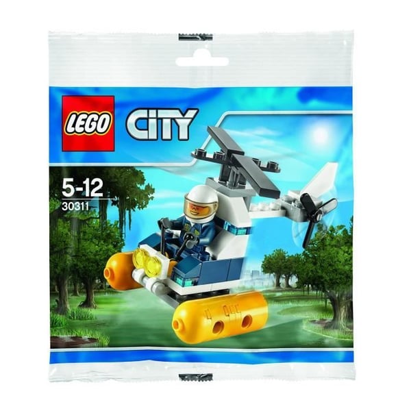 Polybag LEGO - LEGO - 30311 - Marsh Police Helikopter - 51 delar - 1 Minifig