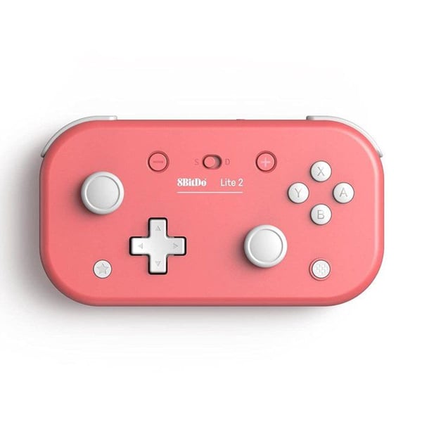 8BitDo Lite 2 Rosamanett Bluetooth för Nintendo Switch, Raspberry, Android och Windows