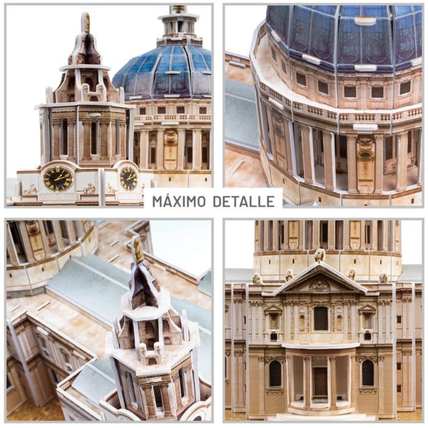 Pussel 3D - CubicFun St Pauls katedral - 131 bitar - Utbildande - Enkel att montera