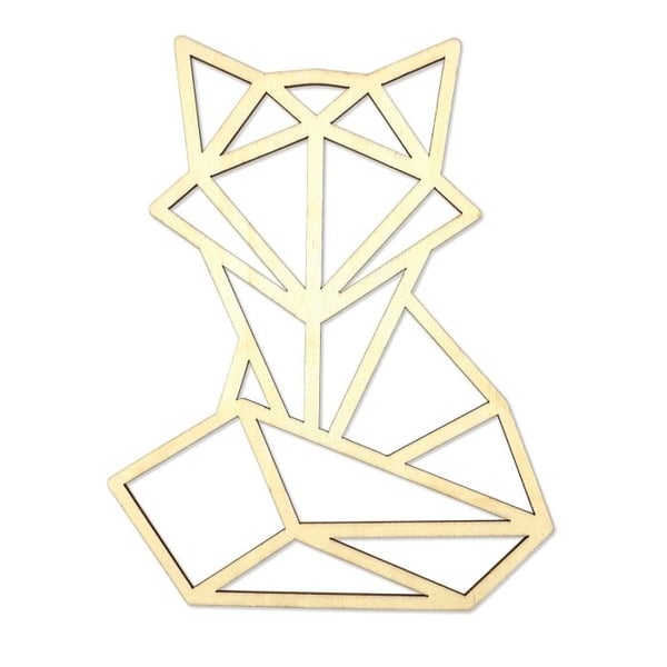 MégaCréa DIY - Dekoration Räv origami i trä 20 cm