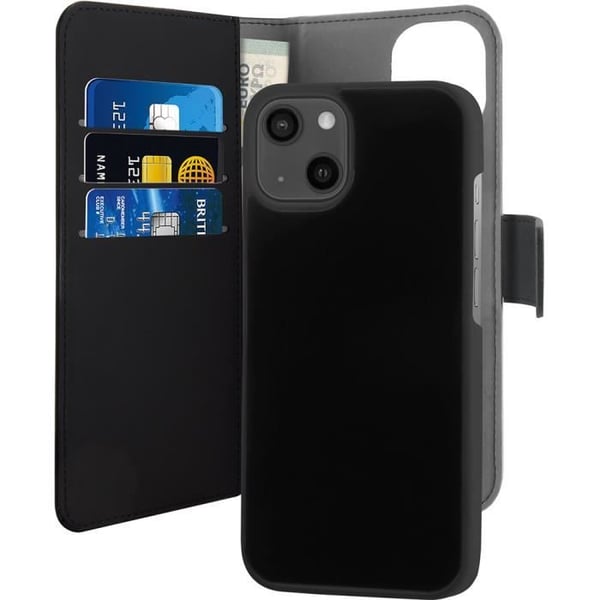 Coque - Puro - iPhone 13 mini - Magnetisk 2 i 1 - Svart - Hård