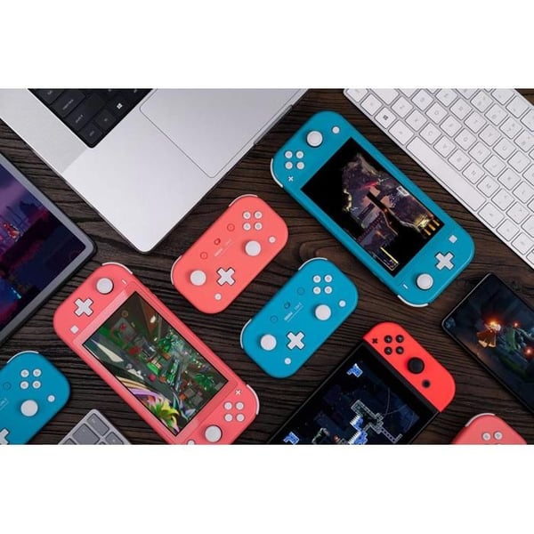 8BitDo Lite 2 Rosamanett Bluetooth för Nintendo Switch, Raspberry, Android och Windows