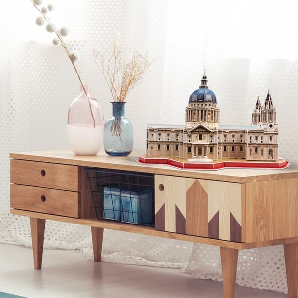 Pussel 3D - CubicFun St Pauls katedral - 131 bitar - Utbildande - Enkel att montera