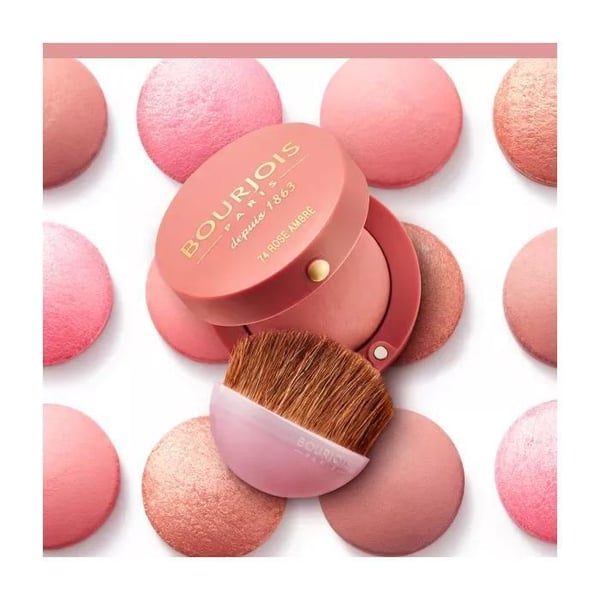 Blush - LITEN RUND - 015 - Rosig glans - Alla hudtyper - Puder