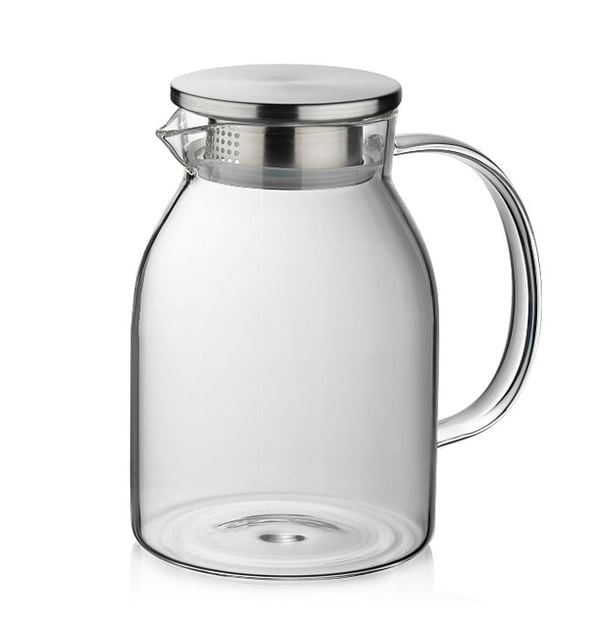 Teapot - KELA - LUNA - 1,75 l - Borosilikatglas - Rostfritt stål 18/10