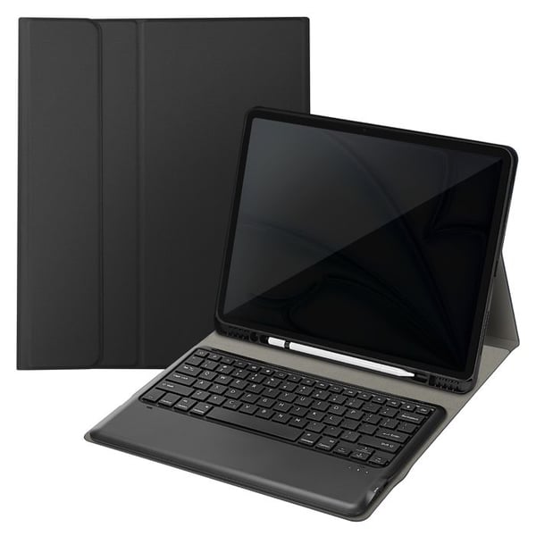 Bluetooth QWERTY-tangentbord för iPad Pro 12.9 och Air 13 med svart flip-fodral