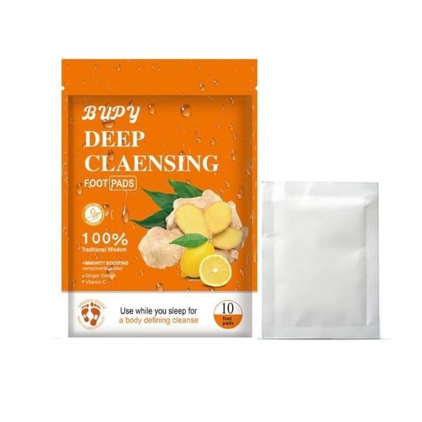 KJEHOME Detoxifierande fotplåster - 30-pack - Lindrar stress och hjälper att sova - Med ingefärspulver HÄNDVÅRD