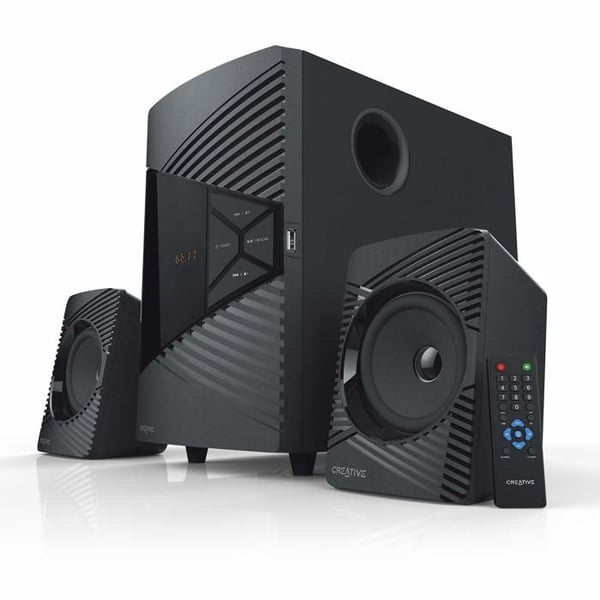 Kontorhøjttaler 2.1 - CREATIVE - SBS E2500 - 30W - Bluetooth - Sort