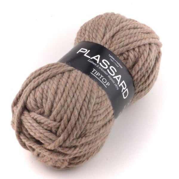 Plassard - Mycket grov ull perfekt för nybörjare TipTop 80 Beige