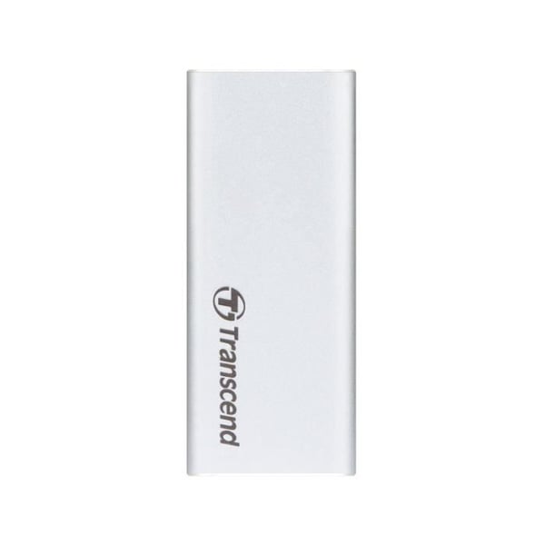 TRANSCEND Solid State Drive ESD240C - 480 GB - Extern (bärbar) - M.2 - USB 3.1 Gen 2 (USB-C-kontakt) - Silver