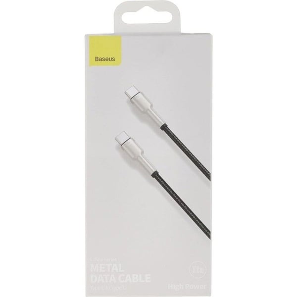 Typ C Kabel - Baseus - 100W - 1m - Snabbladdning - Kompatibel med telefoner och datorer