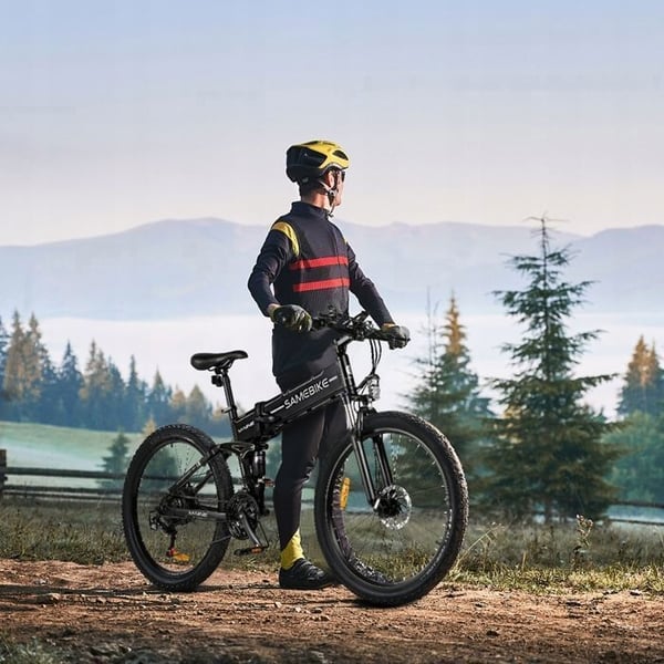 Elcykel sammenklappelig - SAMEBIKE - LO26-II - 900W - 48V - 21 gear - 26 tommer - Sort