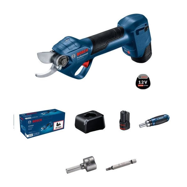 Trådlös beskärningssax Pro Pruner GGP 12V-25 Professional med 2 Batterier + 1 Laddare - BOSCH - 06008D8100