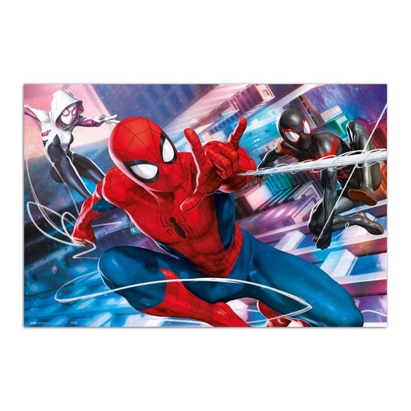 Spider-Man-affisch Peter Parker Miles Morales & Gwen Stacy Marvel Comics