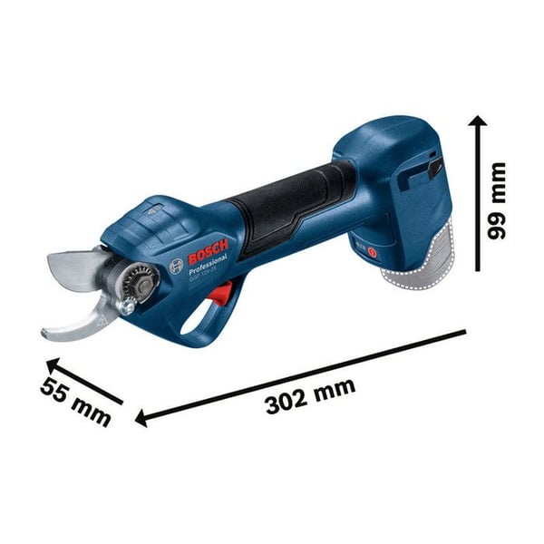 Trådlös beskärningssax Pro Pruner GGP 12V-25 Professional med 2 Batterier + 1 Laddare - BOSCH - 06008D8100
