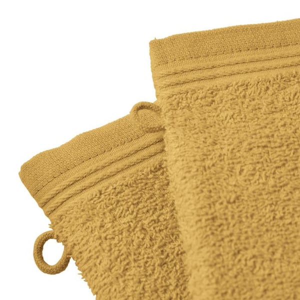 Mängd av 2 tvättlappar "Spa" 15 x 21 cm / 400 gr/m² - "Spa" Gult Maïs