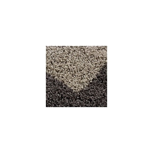 Tapis Shaggy - MOCCA - 160x160 cm - Färg Taupe - Inomhus - Rund