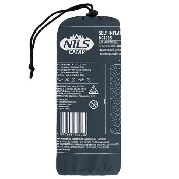 Campingmatta - NILS CAMP - NC4005 - Uppblåsbar - Nylon 40D - TPU-beläggning - Slitstark - Vattentät