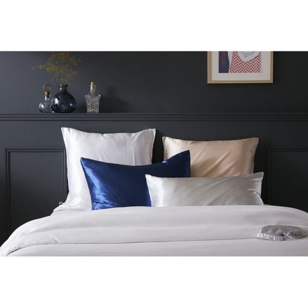 Kuddfodral "Soanne" Mulberrysilke Effekten av fjäril - 50x70 - Soanne Skymning