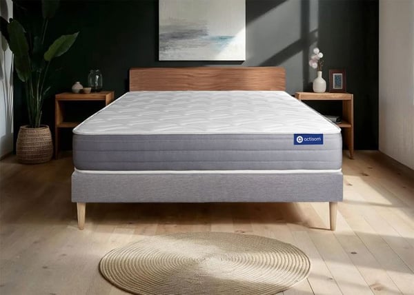 Madrass- och boxspringset 135x190 cm - Actiflex Dream - Boxspringkit Grå