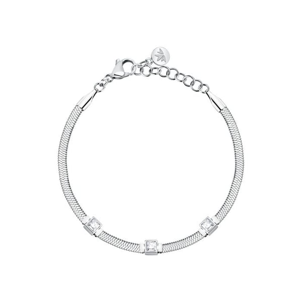 Armband i stål och kristall - SAVY32