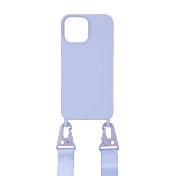 Ultrastark mobilskal för iPhone 13 Pro Max med karbinhake, Lavendel