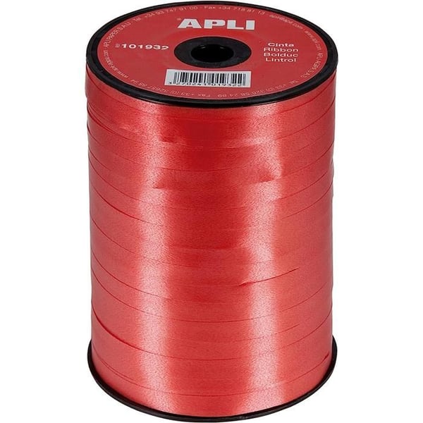 Bolduc - AGIPA - Röd - 7 mm - 500 m - Perfekt finish för presentförpackningar