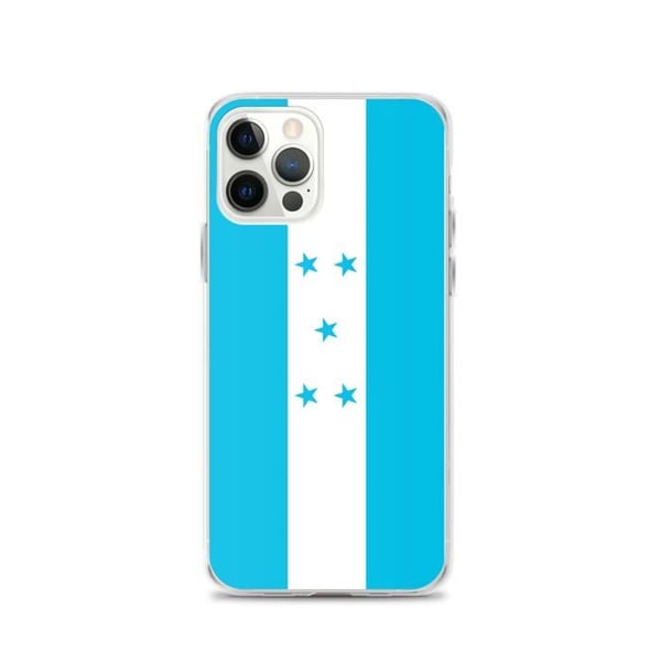 Telefonfodral - PIXELFORMA - iPhone 12 Pro - Honduras flagga - Transparent plast - TPU