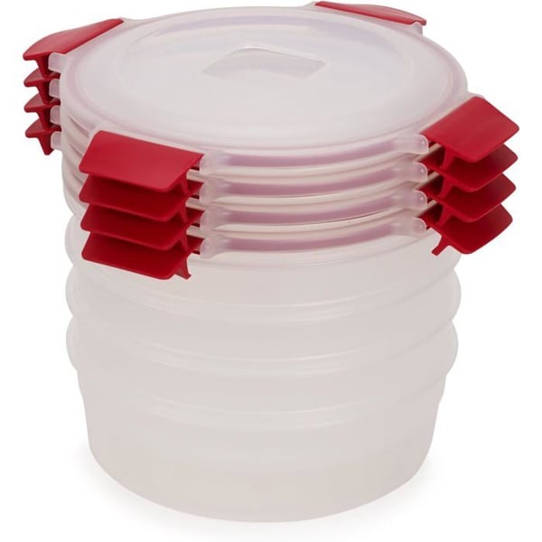 Joseph Joseph Nest Lock Set om 4 st 1L runda och röda lådor