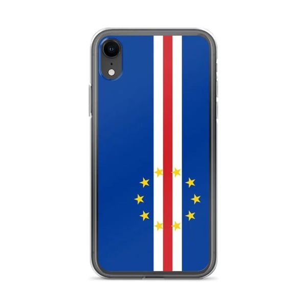 Mobilskal – Kap Verde-flagga – Kompatibel med iPhone XR – Mjuk Fodral – Stöttålig – Silikon – Pixelforma