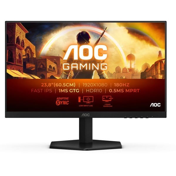 Spel-PC-skärm - AOC - 23,8'' - FHD - 180Hz - Snabb IPS-panel - 0,5 ms - 24G42E