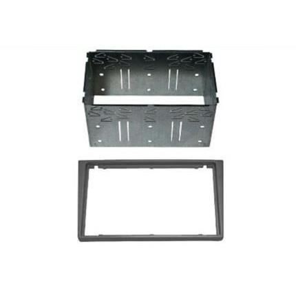 Frontadapter för bilradio - AUTOLEADS - Opel Corsa Sport 2003-2005 - Dubbel DIN - Mörkgrå - Metallbur