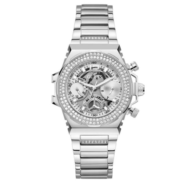 Klocka - GUESS - GW0552L1 - Rostfritt stål - Silver - Analog kvarts