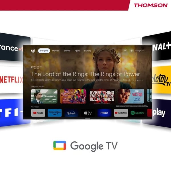 Thomson TV LED 32 tum HD Smart Google TV Vit 32HG2S15W