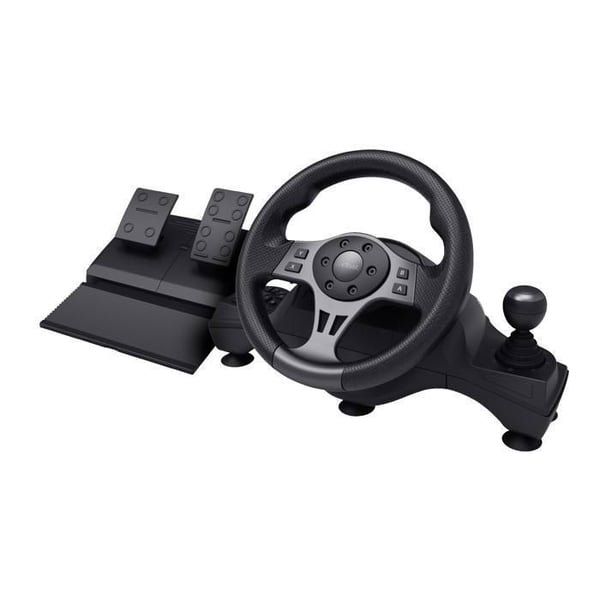 Racing Wheel - TRUST - GXT 289 - Vibrationsåterkoppling - Pedaler ingår - Kompatibel med PS4/Xbox Switch