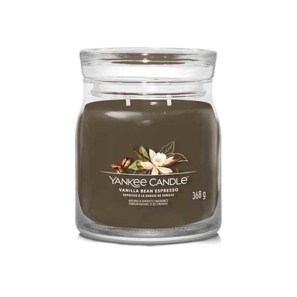 YANKEE CANDLE CANDLE MEDIUM SIGNATUR VANILLA BEAN ESPRESSO
