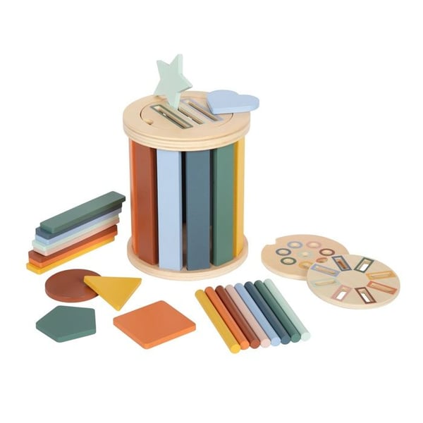 Utbildningsleksak - SMALL FOOT COMPANY - Montessori sorteringstrumma - FSC-certifierat trä - 3 sorteringsplattor - Inbyggd förvaring Utbildningsleksak - SMALL FOOT COMPANY - Montessori sorteringstrumma - FSC-certifierat trä - 3 sorteringsplattor - Inbyggd förvaring