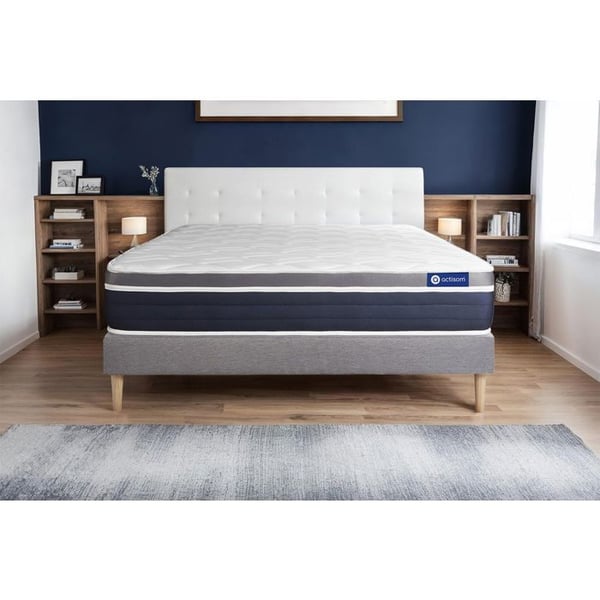 Sängset Madrass Sängbotten 200x200 cm - Grå Sängbotten (i kit) - Actiflex Komfort