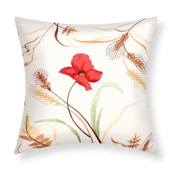 Kuddfodral - 2-pack - 40x40 cm - Broderad - Elegans Chic - Beige