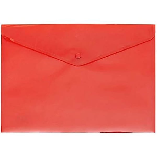 Mapp - GRAFOPLÁS - 04871251 - Plastkuvert - Storlek A4 - Färg röd