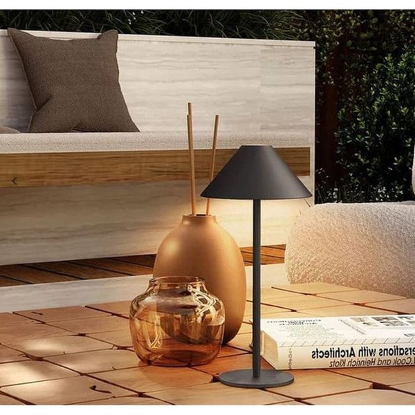 Bordlampe - Mbg 23861020 - Sort design - Genopladelig USB - Driftstid 7 timer