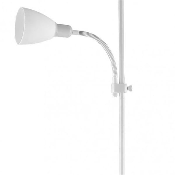 Golvlampa - RILON - Färg Vit - 2 Fästen - Justerbar och Vridbar