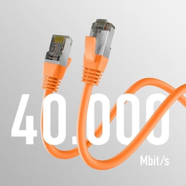 Orange CAT8.1 patchkabel 3 m RJ45 S/FTP PIMF